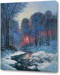  Картина Морозный вечер