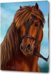   Картина Рыжий конь