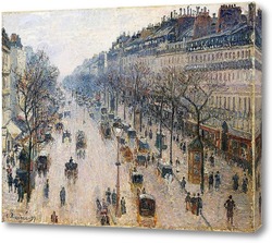   Постер Бульвар Монмартр зимним утром 
