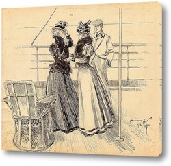   Картина Беседы у моря, 1898