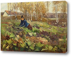   Картина Фермер в поле