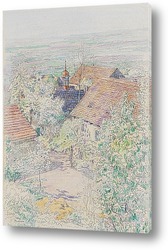   Картина Вид с башней