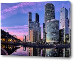  Москва высотки в розовом закате-1