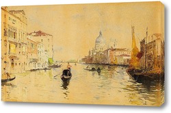   Постер Парусники и гондольеры вдоль Большого канала