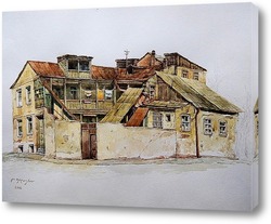   Картина Старый дом в Тбилиси