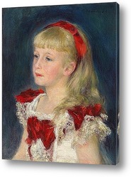   Картина Мадемуазель Гримпел с красной лентой (Хелен Гримпел),1880