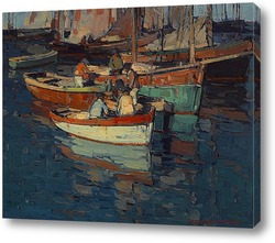   Картина Бретонские рыбаки, Конкарно, Франция