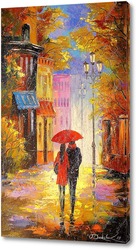   Постер В городе дождь для двоих