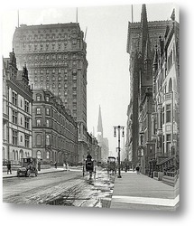   Постер На проспекте, Нью-Йорк, 1905