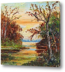   Постер Речной пейзаж, 1906