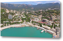   Постер Вид с воздуха на Ялту, Крым