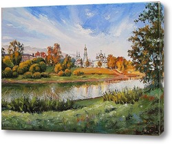  Спасская башня и храм Василия Блаженного.