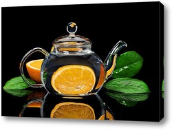   Постер Апельсин в чайнике