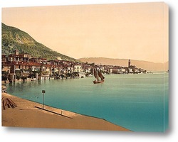   Постер Общий вид, Сало, озеро Гарда, Италия