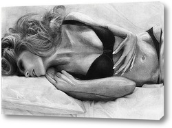   Постер Портрет женщины в постели