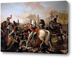   Постер Наполеон с раненной ногой и перевязываюший её хирург Иван