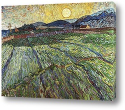   Картина Пейзаж с обработанными полями