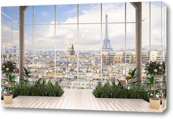   Постер Панорама Парижа