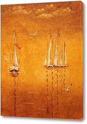   Картина Желтое море