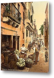   Постер Улица, Венеция, Италия, 1890
