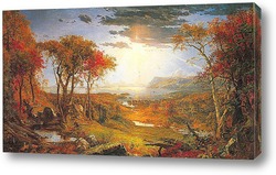   Картина Осень — на реке Гудзон-1860 гг