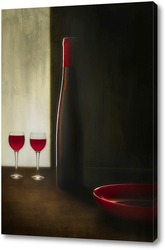  Постер красное вино