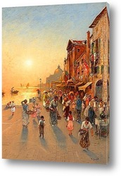   Постер Ночной вид на Венецию