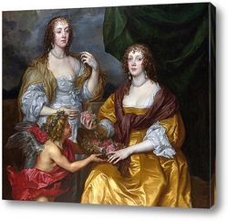   Постер Портрет дамы Элизабет Тимблби и  Дороти виконтесса Андовер