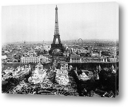   Постер Париж - вид сверху