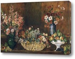   Картина Натюрморт с цветами и фруктами