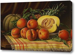   Постер Дыня,персики,ананас 