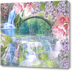    цветочный водопад