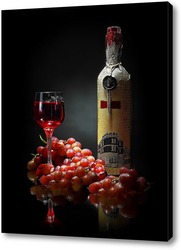   Постер виноградное вино