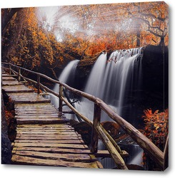   Постер Осенний водопад