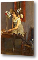   Постер Девушка с вазой
