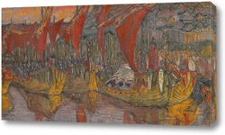  Картина Красные паруса. Поход Владимира на Корсунь. 1900