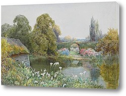   Картина Лилии у озера