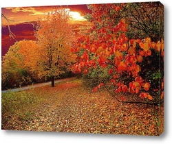   Постер Осенний закат