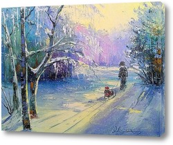   Картина Зимняя прогулка 