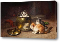   Картина Котята на кухне