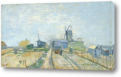   Картина Мельница и огороды в Монмартре