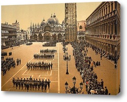   Постер Военное обозрение на месте Святого Марка, Венеция, Италия