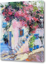   Картина Цветущий дворик