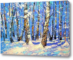   Картина Берёзовый лес
