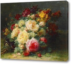  Весенние цветы в вазе