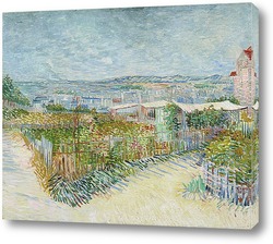   Картина Монмартр за Мулен-де-ла-Галеттом