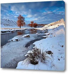   Постер Зимняя речка