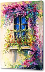   Картина Цветущий балкон