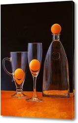   Постер Натюрморт с оранжевыми шариками