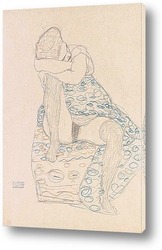   Картина Сидящая фигура с собранной юбкой  